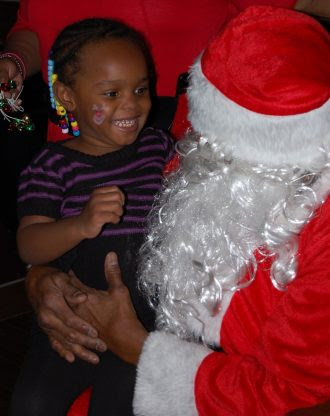 Kid with Santa Clause